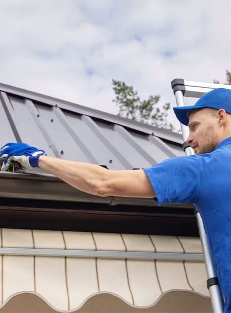 roof gutter cleaning