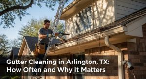gutter cleaning Arlington TX how often