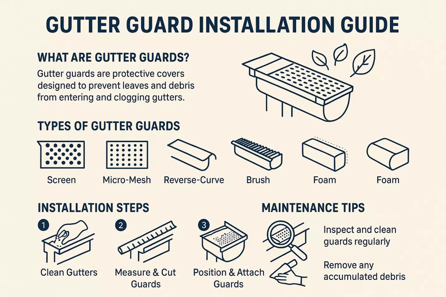 gutter guard installation guide
