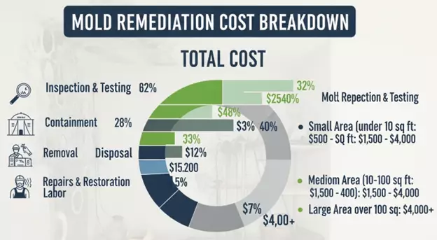 how much does mold remediation cost price chart and cost breakdown for mold removal services